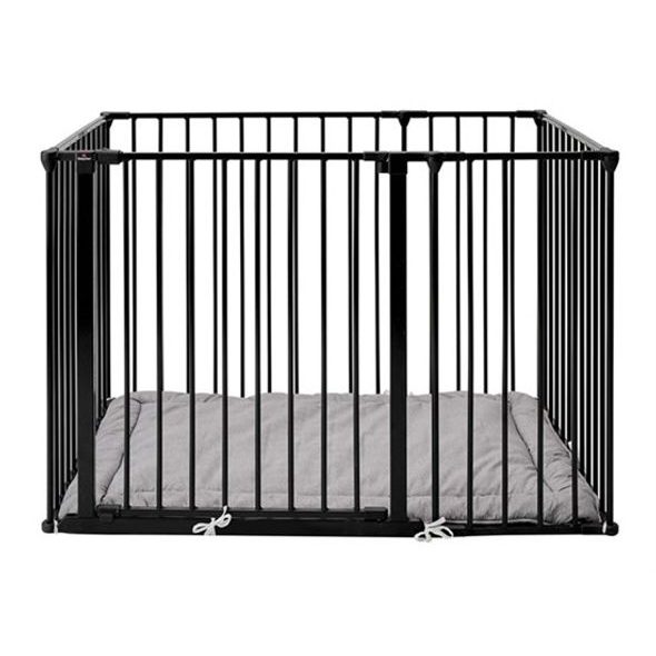 BABYDAN DĚTSKÁ OHRÁDKA SUPREME OLAF RECTANGLE ČERNÁ S MATRACÍ - OHRÁDKY - KOUPÁNÍ A ZDRAVÍ