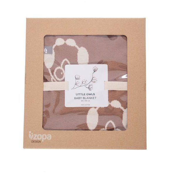 ZOPA DĚTSKÁ DEKA (100X80) LITTLE OWL - DĚTSKÉ DEKY PRO MIMINKA - SPINKÁNÍ