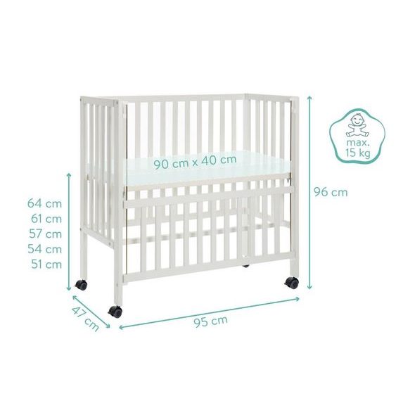 FILLIKID PŘÍSTAVNÁ POSTÝLKA COCON PLUS WHITE - K RODIČOVSKÉ POSTELI - SPINKÁNÍ