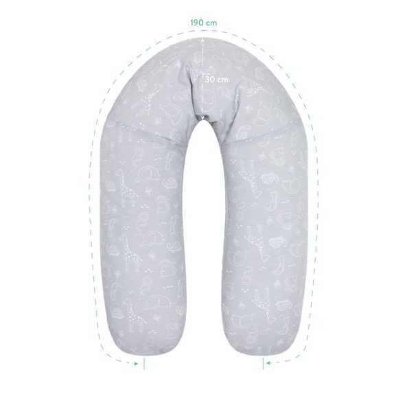 FILLIKID KOJÍCÍ POLŠTÁŘ SAFARI GREY 190 CM - KOJÍCÍ POLŠTÁŘE - KRMENÍ