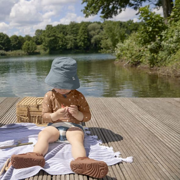 LÄSSIG SPLASH SUN PROTECTION LONG NECK HAT LIGHT PINK 19-36M - ČEPIČKY A KLOBOUČKY - PRO DĚTI