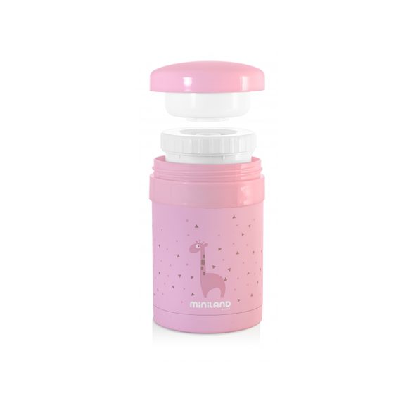 MINILAND TERMOSKA THERMIC A KELÍMKY NA JÍDLO PINK 700ML - TERMOOBALY A TERMOSKY - KRMENÍ