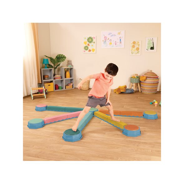 B-TOYS BALANČNÍ STUPÍNKY BALANCE & HOP 6 KS - AKTIVNÍ HRAČKY - PRO DĚTI