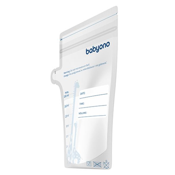 BABYONO SÁČKY NA MATEŘSKÉ MLÉKO 180 ML 30 KS - USKLADNĚNÍ MATEŘSKÉHO MLÉKA - KRMENÍ
