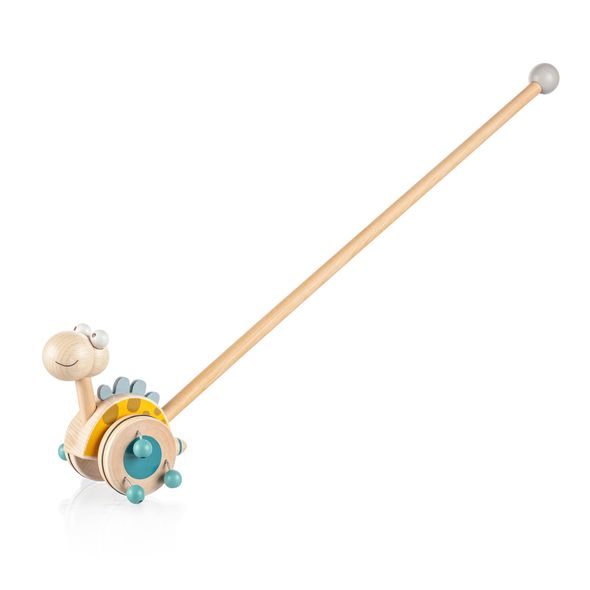 ZOPA DŘEVĚNÝ JEZDÍK DINOSAURUS - TAHACÍ A TLAČÍCÍ - PRO DĚTI