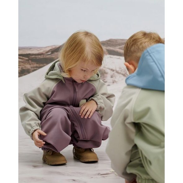 LEOKID SOFTSHELLOVÝ OVERAL COLOR BLOCK MINNOW PINK VEL. 12 - 18 MĚSÍCŮ (VEL. 80) - OVERALY - PRO DĚTI