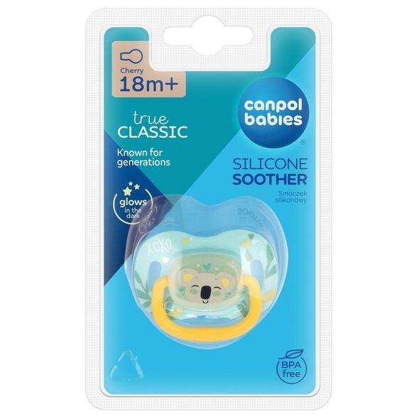 CANPOL BABIES DUDLÍK SILIKONOVÝ TŘEŠINKA EXOTIC ANIMALS 18M+ 1KS KOALA - ŠIDÍTKA A DOPLŇKY - KRMENÍ