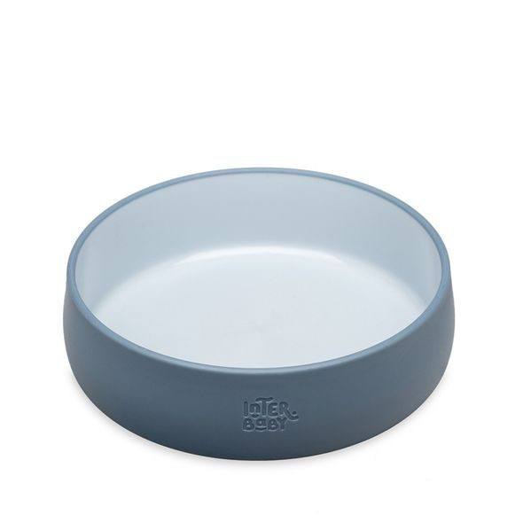 INTERBABY JÍDELNÍ SET SILIKONOVÝ - MODRÝ - MISKY, TALÍŘKY A PODLOŽKY - KRMENÍ