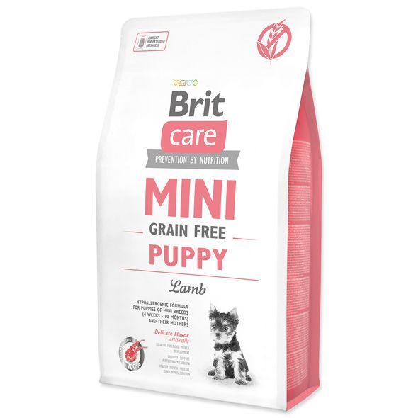 BRIT CARE MINI GRAIN FREE PUPPY LAMB 2 KG - GRANULE PRO PSY - CHOVATELSKÉ POTŘEBY MALVÍKZOO