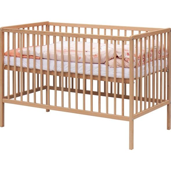 SCARLETT DĚTSKÁ POSTÝLKA S KOMPLETNÍ VÝBAVOU MALIA 120 X 60 CM - DŘEVĚNÉ POSTÝLKY - SPINKÁNÍ