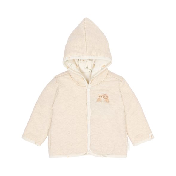 LITTLE DUTCH KABÁTEK OBOUSTRANNÝ SAFARI FRIENDS VANILLA VEL. 74 - KABÁTKY, MIKINKY - PRO DĚTI