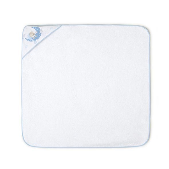 INTERBABY SET - OSUŠKA FROTÉ 100X100 MEDVÍDEK SPÍ + PŘÍTULKA - MODRÁ - OSUŠKY A DĚTSKÉ ŽUPANY - KOUPÁNÍ A ZDRAVÍ