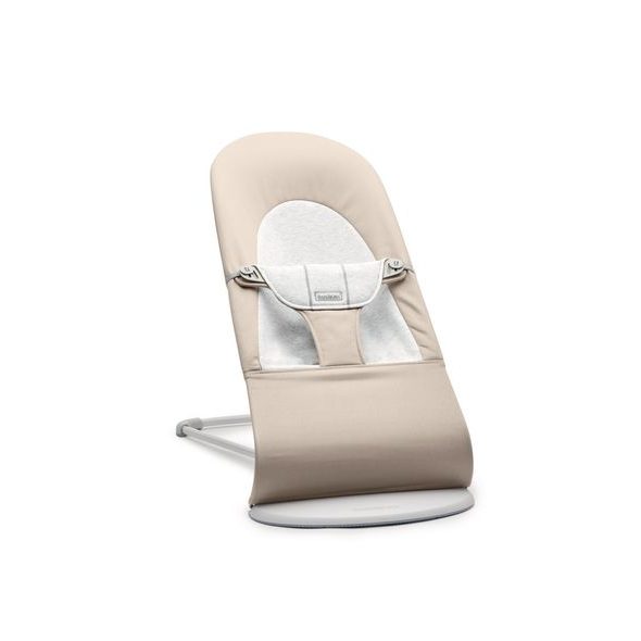 BABYBJÖRN LEHÁTKO BALANCE SOFT WOVEN BEIGE / GREY JERSEY - LEHÁTKA A HOUPADLA - SPINKÁNÍ