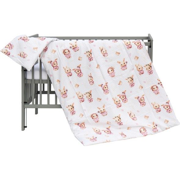 SCARLETT POVLEČENÍ DO POSTÝLKY 2DÍLNÉ 100 X 135 CM KRÁLÍČEK RŮŽOVÁ - POVLEČENÍ DO POSTÝLKY - SPINKÁNÍ