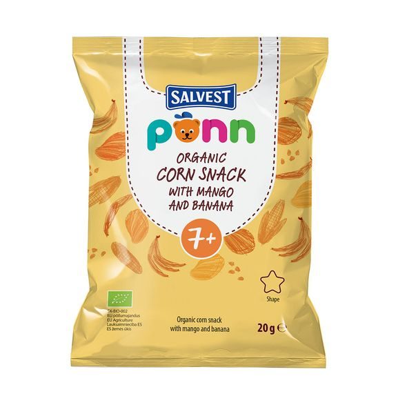 SALVEST PÕNN BIO MANGOVÉ KŘUPKY (20 G) - EXPIRACE 11.11.2026 - TYČINKY/SUŠENKY - KRMENÍ