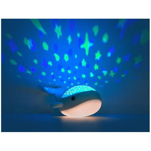 MEGALIGHT NOČNÍ SVĚTLO S PROJEKCÍ WILLY WHALE - NOČNÍ SVĚTLA - SPINKÁNÍ