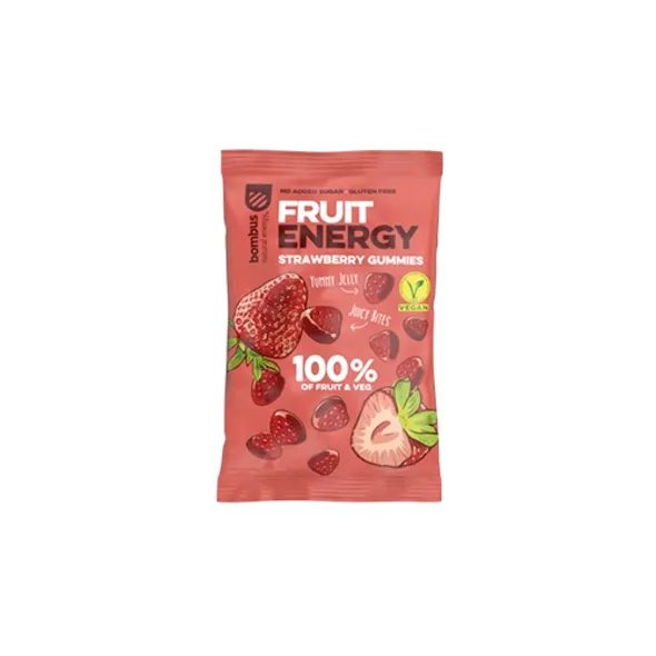 Bombus FRUIT ENERGY Gummies Strawberry 35g Bombus Sladké zobání