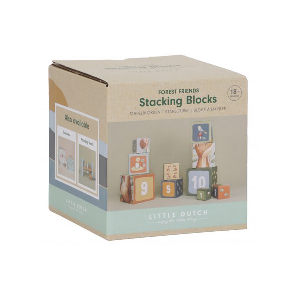 LITTLE DUTCH KOSTKY KOMÍN FOREST FRIENDS - KOSTKY - PRO DĚTI