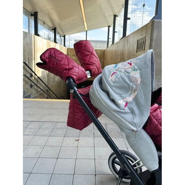 RUKAVICE NA KOČÁREK RED SQUARE - RUKÁVNÍKY NA KOČÁREK - KOČÁRKY A PŘÍSLUŠENSTVÍ