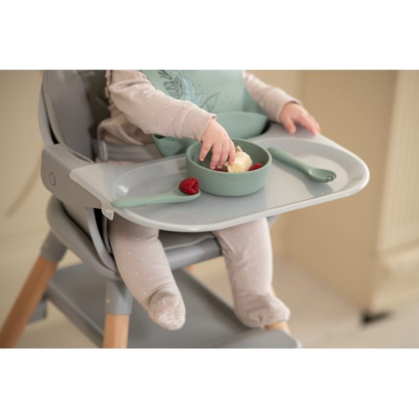 KIKKABOO LŽIČKA PLATINUM SILICONE SAGE - LŽIČKY A PŘÍBORY - KRMENÍ