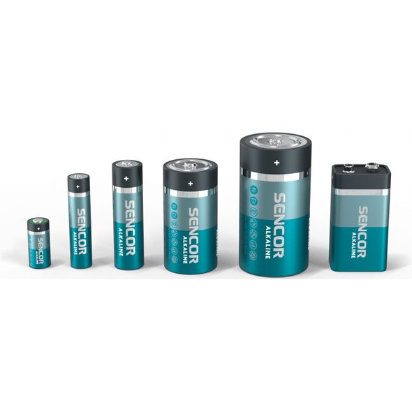 SENCOR ALKALICKÁ BATERIE 9V 1 KS - BATERIE - PRO DĚTI