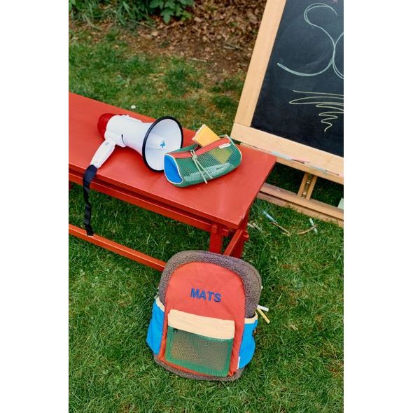 STUDIO NOOS PATCHWORK MIDI BACKPACK - BATŮŽEK FIERY RED - BATOHY A TAŠKY - PRO DĚTI