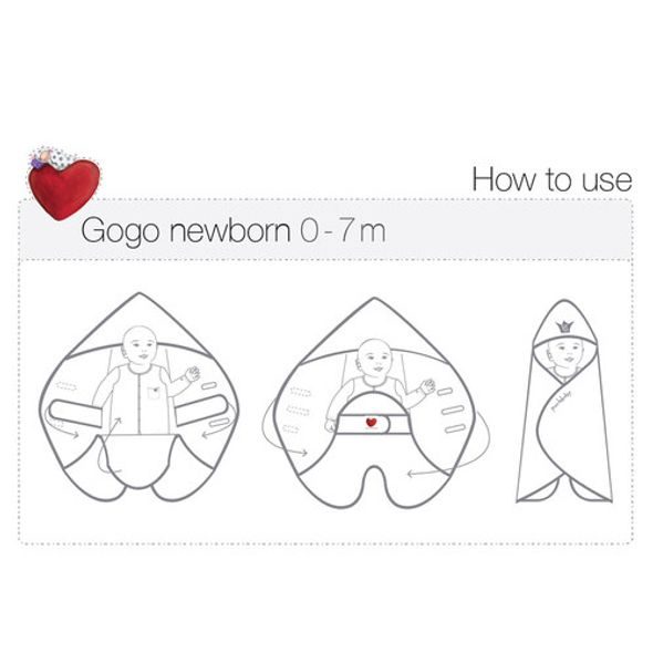 PUCKABABY® THE GOGO NEWBORN 0/7 M - SPACÍ PYTLE - SPINKÁNÍ