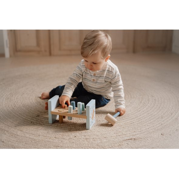 LITTLE DUTCH ZATLOUKAČKA DŘEVĚNÁ FOREST FRIENDS - MOTORICKÉ A HRY - PRO DĚTI