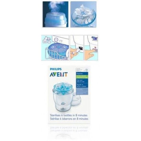 PHILIPS AVENT PARNÍ STERILIZÁTOR ELEKTRICKÝ - STERILIZÁTORY - KRMENÍ