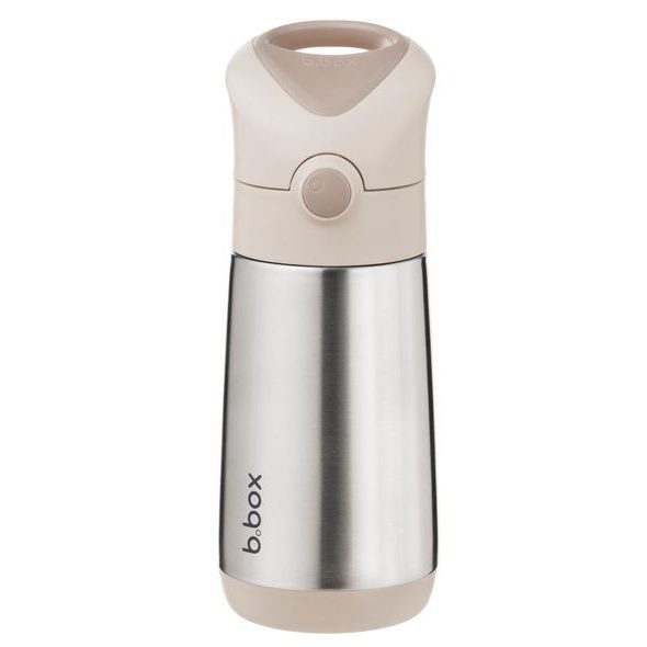 B.BOX TERMOSKA NA PITÍ S BRČKEM 350 ML - BÉŽOVÁ - TERMOOBALY A TERMOSKY - KRMENÍ
