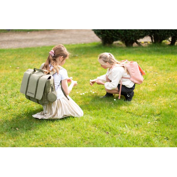 CHILDHOME ŠKOLNÍ TAŠKA CANVAS KHAKI - BATOHY A TAŠKY - PRO DĚTI