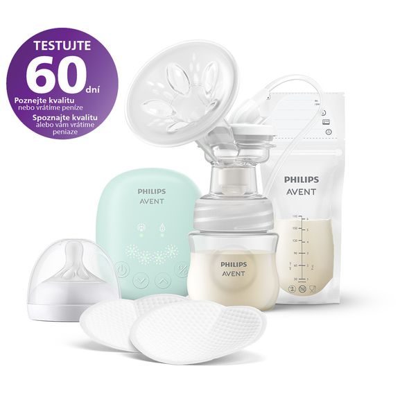 PHILIPS AVENT ODSÁVAČKA MATEŘSKÉHO MLÉKA ELEKTRICKÁ SADA ESSENTIAL SCD323/20 - ODSÁVAČKY MATEŘSKÉHO MLÉKA - KRMENÍ