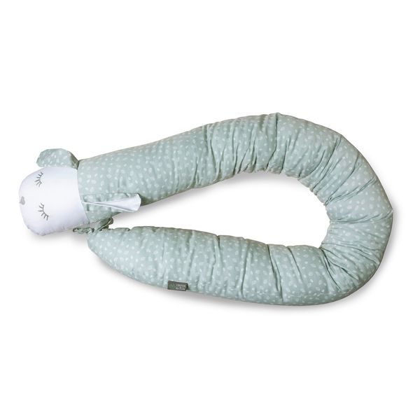 VINTER & BLOOM NORDIC LEAF MANTINEL A KOJÍCÍ POLŠTÁŘ MILD GREEN - KOJÍCÍ POLŠTÁŘE - KRMENÍ