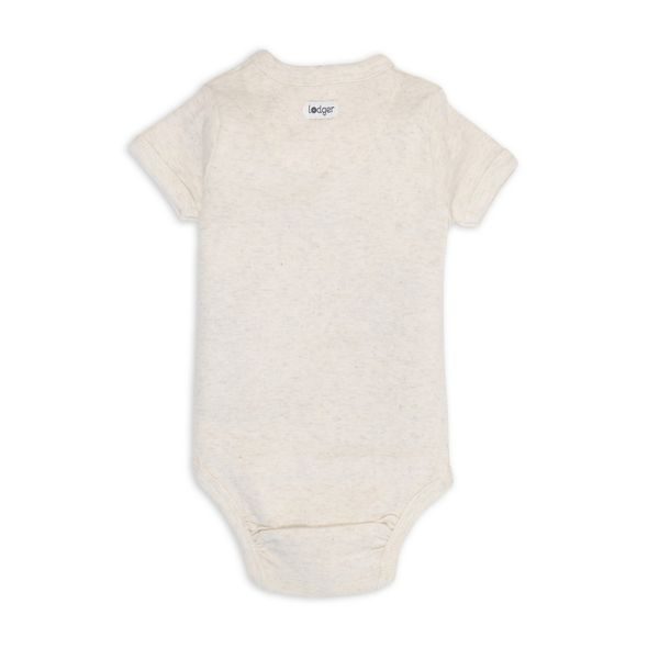 LODGER BODY S KRÁTKÝM RUKÁVEM MELANGE BIRCH VEL. 62 - BODY - PRO DĚTI