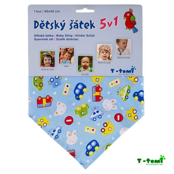 T-TOMI DĚTSKÝ ŠÁTEK - BRYNDÁKY - KRMENÍ