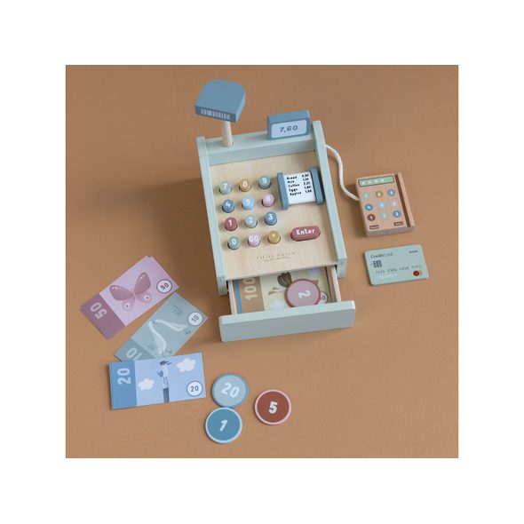 LITTLE DUTCH POKLADNA SE SKENEREM DŘEVĚNÁ - JAKO MAMINKA - PRO DĚTI