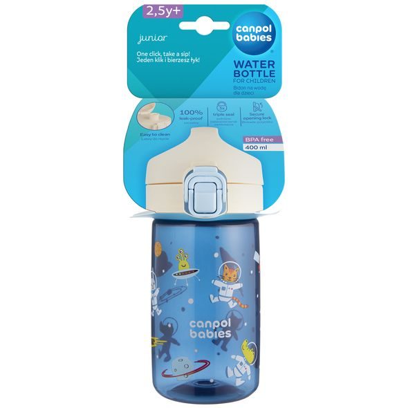 CANPOL BABIES LAHEV PRO DĚTI JUNIOR 400ML MODRÁ - SPORTOVNÍ LAHVE - KRMENÍ