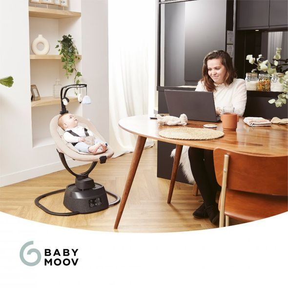 BABYMOOV HOUPAČKA SWOON EVOLUTION CONNECT MOCCA - LEHÁTKA A HOUPADLA - SPINKÁNÍ