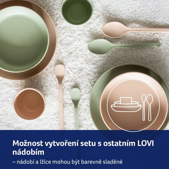 LOVI PRVNÍ KRMÍCÍ LŽIČKY 2KS NUDE - LŽIČKY A PŘÍBORY - KRMENÍ