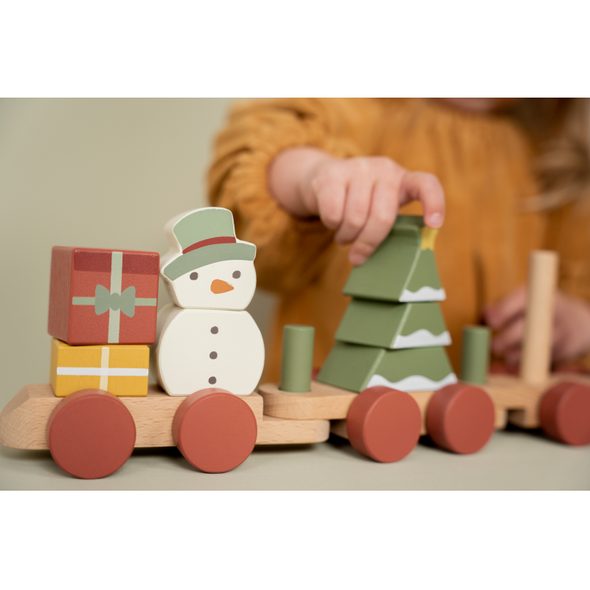 LITTLE DUTCH VLÁČEK DŘEVĚNÝ VÁNOČNÍ - VLÁČKY - PRO DĚTI