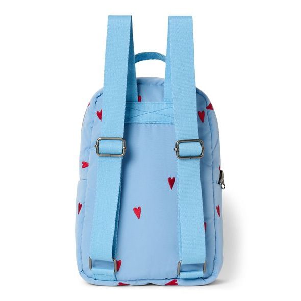 STUDIO NOOS PUFFY MINI BACKPACK BATŮŽEK LIGHT BLUE HEARTS - ORGANIZÉRY A KOŠÍKY - KOČÁRKY A PŘÍSLUŠENSTVÍ