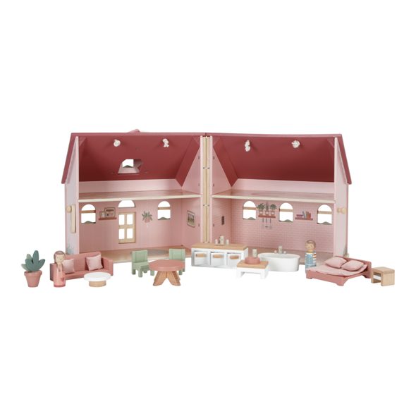 LITTLE DUTCH DOMEČEK PRO PANENKY DŘEVĚNÝ PŘENOSNÝ - DOMEČKY A FIGURKY - PRO DĚTI