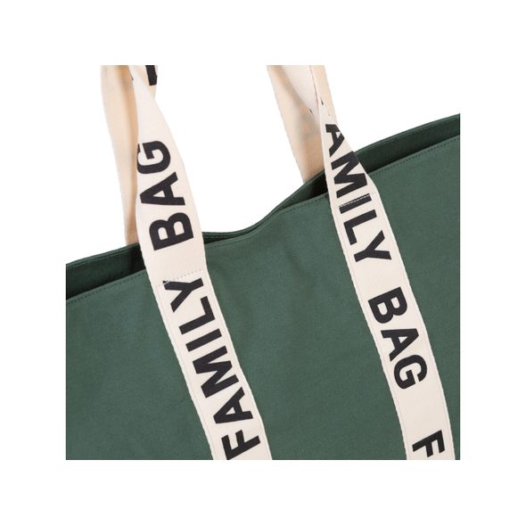 CHILDHOME CESTOVNÍ TAŠKA FAMILY BAG CANVAS GREEN - CESTOVNÍ TAŠKY NA KOČÁREK - KOČÁRKY A PŘÍSLUŠENSTVÍ
