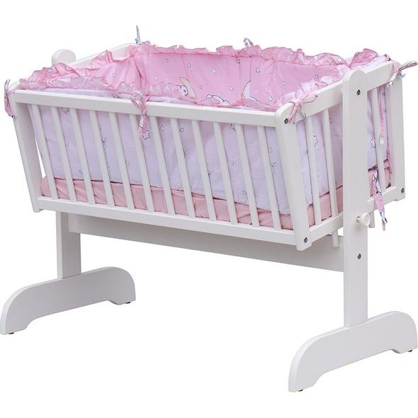 SCARLETT KOLÉBKA S KOMPLETNÍ VÝBAVOU - SCARLETT TORO - RŮŽOVÁ - KOŠÍKY A KOLÉBKY - SPINKÁNÍ