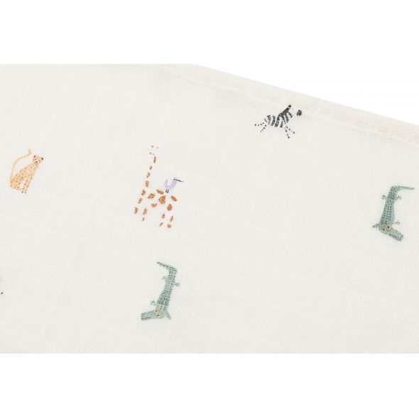 JOLLEIN PLENY 3 KS 70X70 CM JUNGLE JAMBO - LÁTKOVÉ PLENY ALL IN ONE - PŘEBALOVÁNÍ