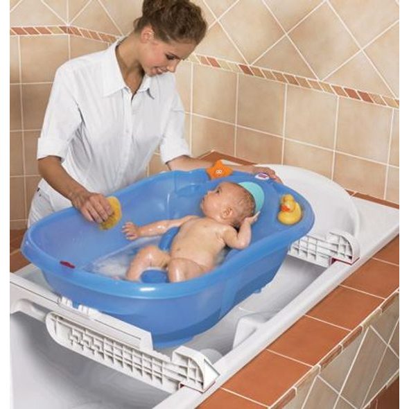 OK BABY VANIČKA ANATOMICKÁ ONDA EVOLUTION S DRŽÁKY NA VANU A TEPLOMĚREM - VANIČKY PLASTOVÉ - KOUPÁNÍ A ZDRAVÍ