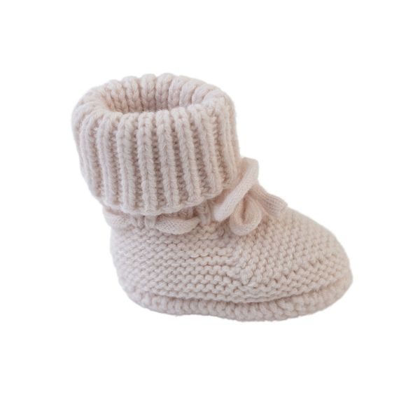 LODGER SLIPPER FOLKLORE MERINO WOOL BIRCH 0 - 6 MĚSÍCŮ - KOJENECKÉ CAPÁČKY - PRO DĚTI