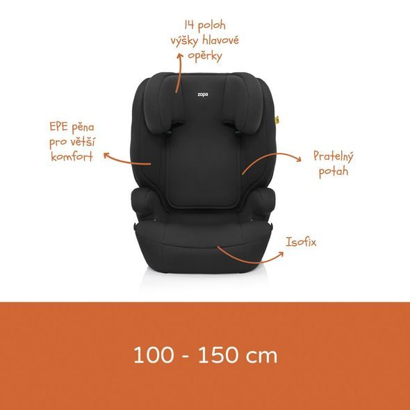 ZOPA AUTOSEDAČKA BETA I-SIZE ISOFIX - AUTOSEDAČKY 15-36KG - AUTOSEDAČKY A PŘÍSLUŠENSTVÍ