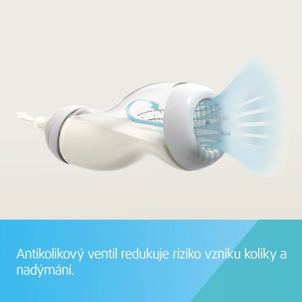 CANPOL BABIES LAHEV ŠIROKOHRDLÁ ANTIKOLIKOVÁ S-SHAPE 200ML - KOJENECKÉ LAHVE - KRMENÍ