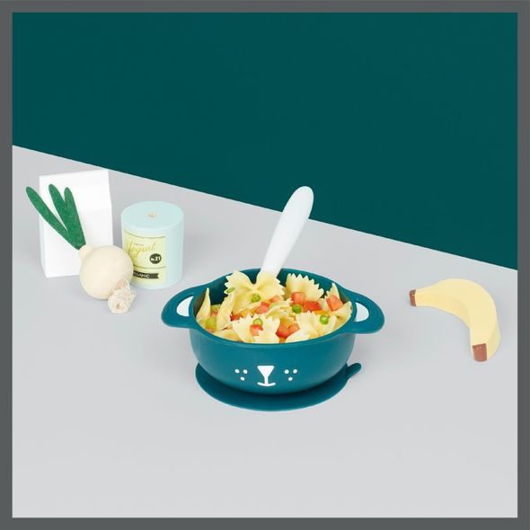 BABYMOOV SILIKONOVÁ MISKA S PŘÍSAVKOU A LŽIČKOU TAST´ISY KIT - MISKY, TALÍŘKY A PODLOŽKY - KRMENÍ